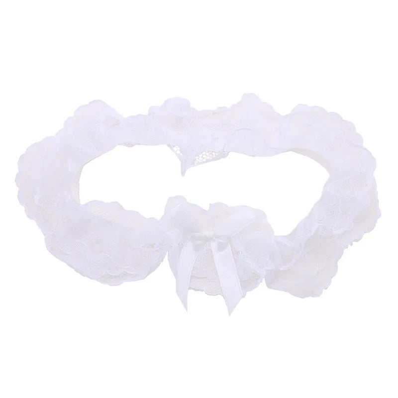 Lace Elastic Leg Garter Belt Wedding Gift Party Bridal Accessories Cosplay Ribbon Bow Suspender Fashion Thigh Harness New