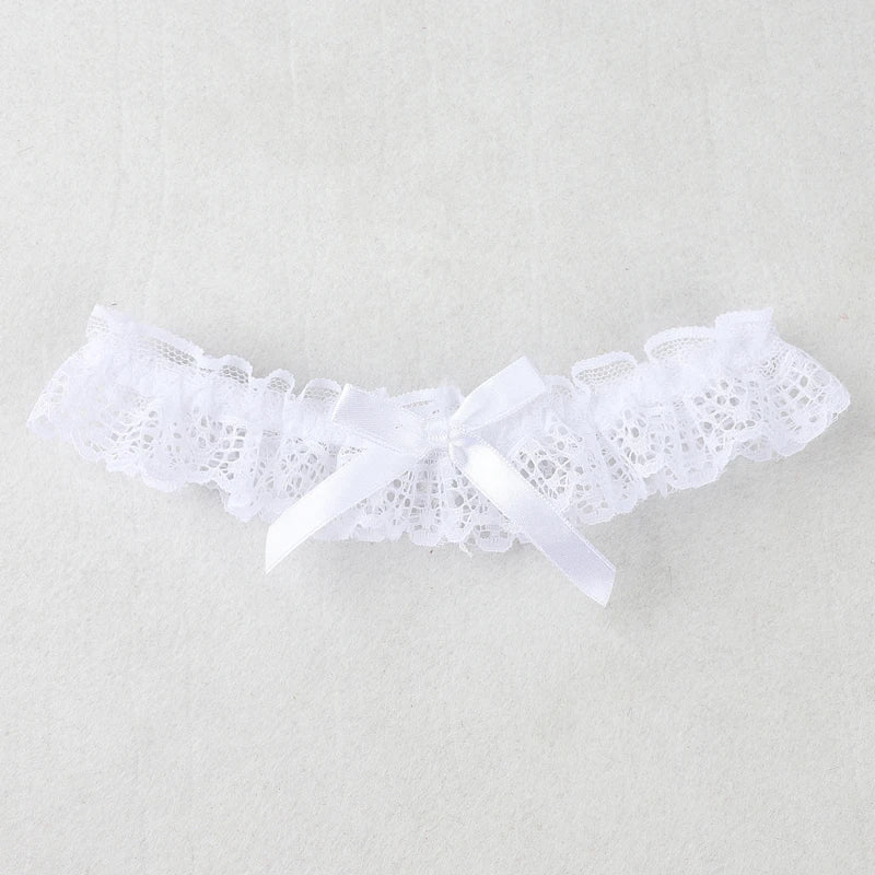 Lace Elastic Leg Garter Belt Wedding Gift Party Bridal Accessories Cosplay Ribbon Bow Suspender Fashion Thigh Harness New