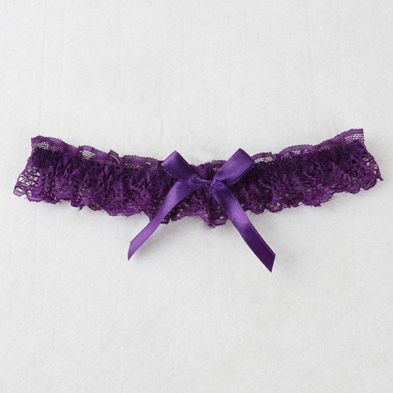 Lace Elastic Leg Garter Belt Wedding Gift Party Bridal Accessories Cosplay Ribbon Bow Suspender Fashion Thigh Harness New