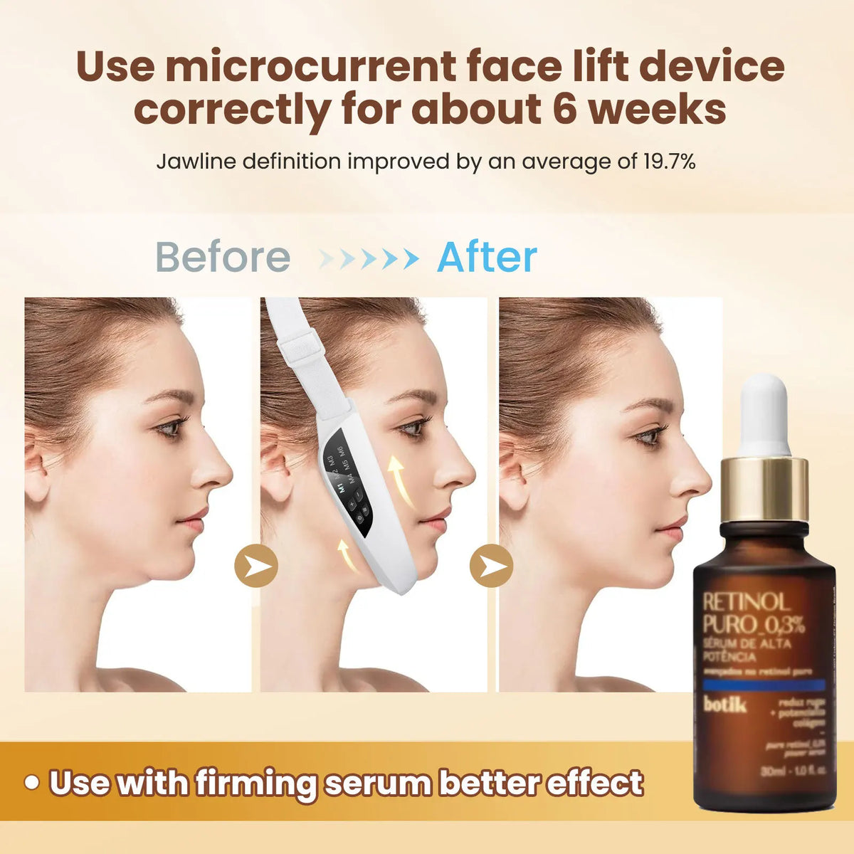 6-mode 8-speed Micro-current EMS Face-saving Instrument V-type Facial Massage Kneading Acupuncture Hammer Lifting Acupressure