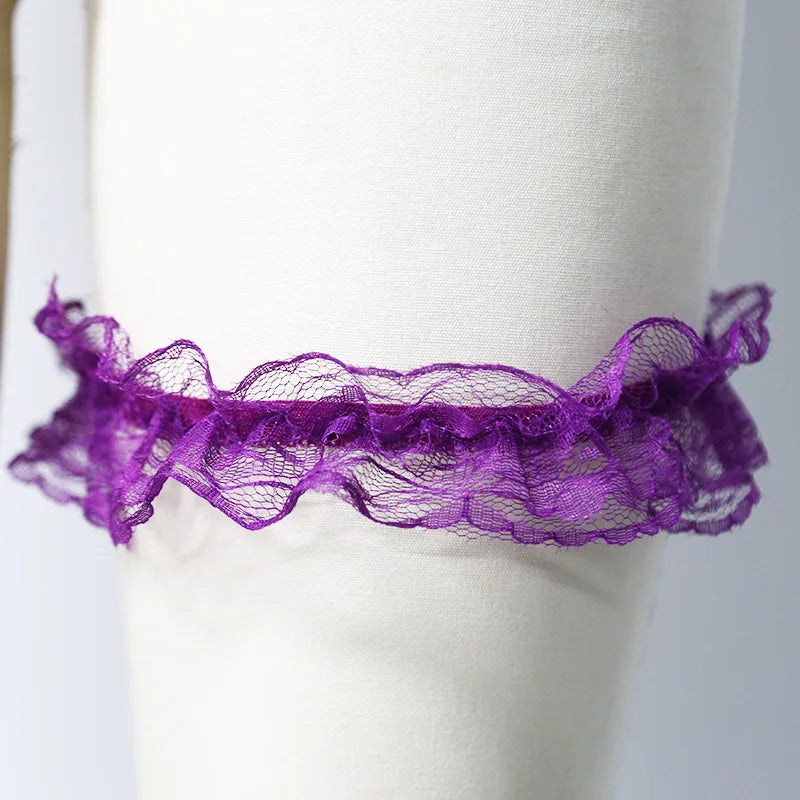 Lace Elastic Leg Garter Belt Wedding Gift Party Bridal Accessories Cosplay Ribbon Bow Suspender Fashion Thigh Harness New