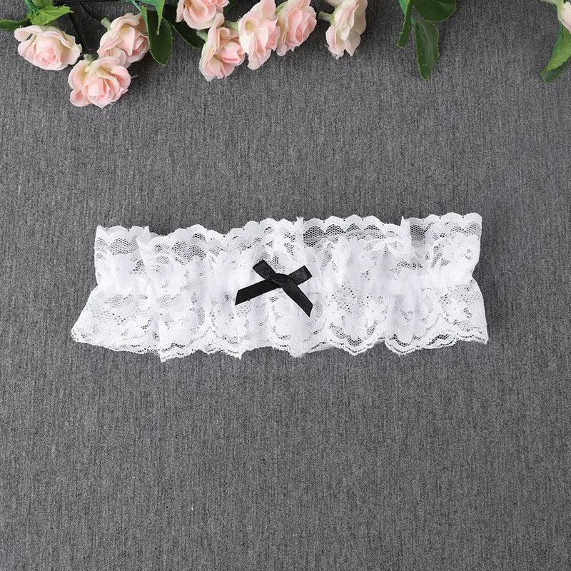 Lace Elastic Leg Garter Belt Wedding Gift Party Bridal Accessories Cosplay Ribbon Bow Suspender Fashion Thigh Harness New
