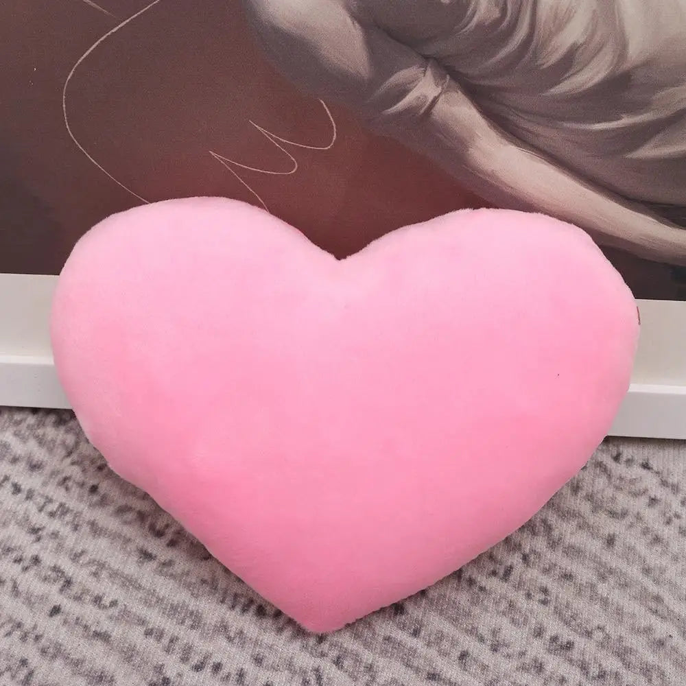 Heart Plush Toys Soft Pillow Kawaii Toy Lovely Gift for Birthday Home Decorative Valentines Day Decorative Soft Stuffed Pillow