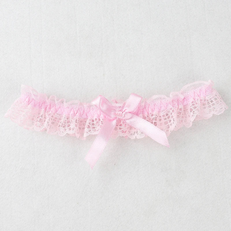 Lace Elastic Leg Garter Belt Wedding Gift Party Bridal Accessories Cosplay Ribbon Bow Suspender Fashion Thigh Harness New