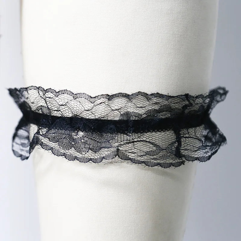 Lace Elastic Leg Garter Belt Wedding Gift Party Bridal Accessories Cosplay Ribbon Bow Suspender Fashion Thigh Harness New